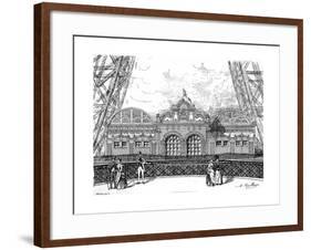 Paris, France - La Tour Eiffel, Restaurant on the 1st Level-null-Framed Giclee Print