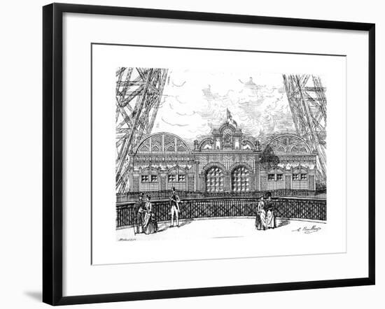 Paris, France - La Tour Eiffel, Restaurant on the 1st Level-null-Framed Giclee Print