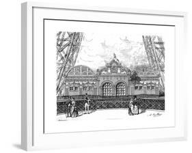 Paris, France - La Tour Eiffel, Restaurant on the 1st Level-null-Framed Giclee Print