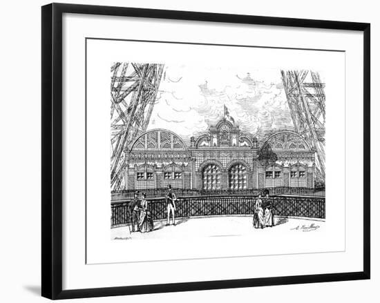 Paris, France - La Tour Eiffel, Restaurant on the 1st Level-null-Framed Giclee Print