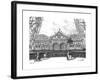 Paris, France - La Tour Eiffel, Restaurant on the 1st Level-null-Framed Giclee Print