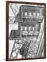 Paris, France - La Tour Eiffel, Roux Elevator-A. Hugel-Framed Art Print