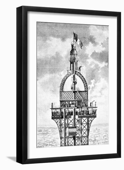 Paris, France - La Tour Eiffel-null-Framed Art Print