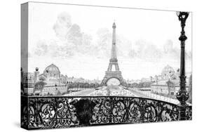 Paris, France - La Tour Eiffel-Gaston Coindre-Stretched Canvas