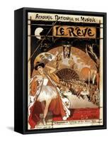 Paris, France - Le Reve Ballet Performance Opera House Promo Poster-Lantern Press-Framed Stretched Canvas