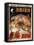 Paris, France - Le Reve Ballet Performance Opera House Promo Poster-Lantern Press-Framed Stretched Canvas