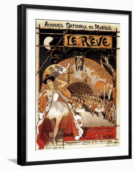 Paris, France - Le Reve Ballet Performance Opera House Promo Poster-Lantern Press-Framed Art Print