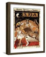 Paris, France - Le Reve Ballet Performance Opera House Promo Poster-Lantern Press-Framed Art Print