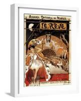 Paris, France - Le Reve Ballet Performance Opera House Promo Poster-Lantern Press-Framed Art Print