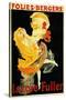 Paris, France - Loie Fuller at the Folies-Bergere Theatre Promo Poster-Lantern Press-Stretched Canvas