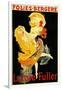 Paris, France - Loie Fuller at the Folies-Bergere Theatre Promo Poster-Lantern Press-Framed Art Print