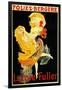 Paris, France - Loie Fuller at the Folies-Bergere Theatre Promo Poster-Lantern Press-Framed Art Print