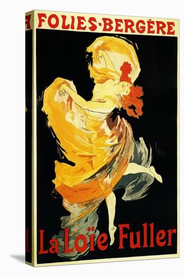 Paris, France - Loie Fuller at the Folies-Bergere Theatre Promo Poster-Lantern Press-Stretched Canvas