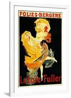 Paris, France - Loie Fuller at the Folies-Bergere Theatre Promo Poster-Lantern Press-Framed Art Print