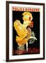 Paris, France - Loie Fuller at the Folies-Bergere Theatre Promo Poster-Lantern Press-Framed Art Print