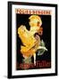 Paris, France - Loie Fuller at the Folies-Bergere Theatre Promo Poster-Lantern Press-Framed Art Print