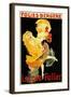 Paris, France - Loie Fuller at the Folies-Bergere Theatre Promo Poster-Lantern Press-Framed Art Print