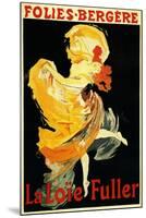 Paris, France - Loie Fuller at the Folies-Bergere Theatre Promo Poster-Lantern Press-Mounted Art Print