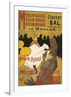 Paris, France - Moulin Rouge La Goulue Valentin le Desosse Poster-Lantern Press-Framed Art Print