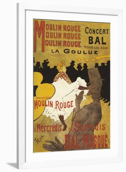 Paris, France - Moulin Rouge La Goulue Valentin le Desosse Poster-Lantern Press-Framed Art Print