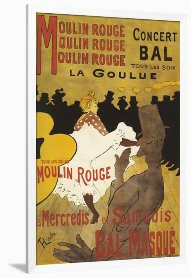 Paris, France - Moulin Rouge La Goulue Valentin le Desosse Poster-Lantern Press-Framed Art Print