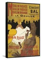 Paris, France - Moulin Rouge La Goulue Valentin le Desosse Poster-Lantern Press-Framed Stretched Canvas