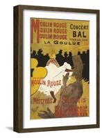 Paris, France - Moulin Rouge La Goulue Valentin le Desosse Poster-Lantern Press-Framed Art Print