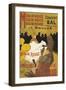 Paris, France - Moulin Rouge La Goulue Valentin le Desosse Poster-Lantern Press-Framed Art Print