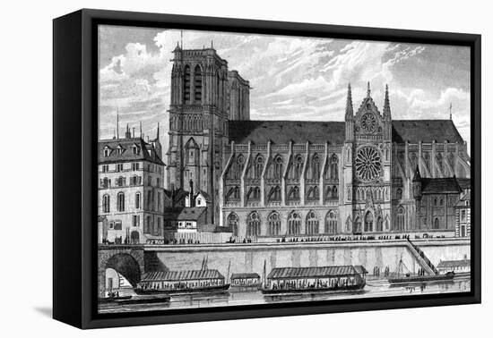 Paris, France - Notre-Dame-J. Harvill-Framed Stretched Canvas
