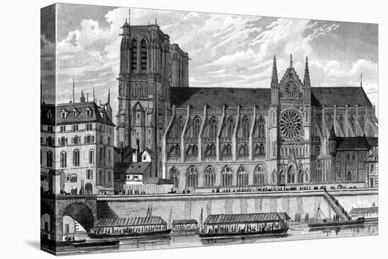 Paris, France - Notre-Dame-J. Harvill-Stretched Canvas