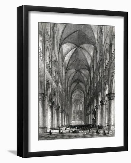 Paris, France - Notre-Dame-J. Woods-Framed Art Print