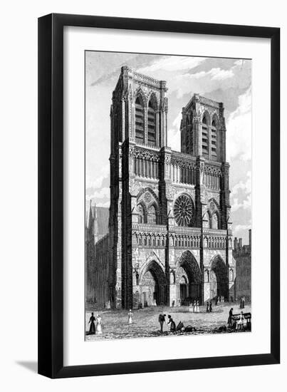 Paris, France - Notre-Dame-J. Tingle-Framed Art Print