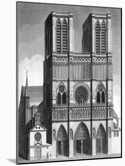 Paris, France - Notre-Dame-J. Chapman-Mounted Art Print