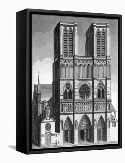 Paris, France - Notre-Dame-J. Chapman-Framed Stretched Canvas