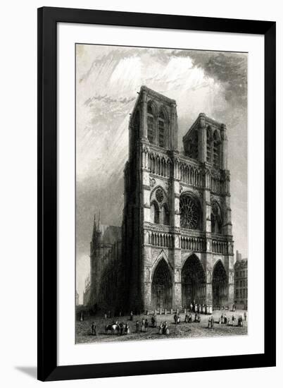 Paris, France - Notre-Dame-B. Winkles-Framed Art Print