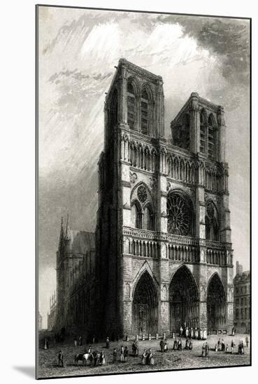 Paris, France - Notre-Dame-B. Winkles-Mounted Art Print