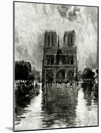 Paris, France - Notre-Dame-null-Mounted Art Print