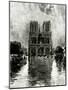 Paris, France - Notre-Dame-null-Mounted Art Print