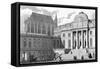 Paris, France - Palais de Justice-J. Romney-Framed Stretched Canvas