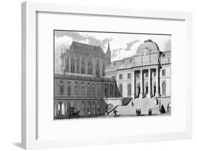 Paris, France - Palais de Justice-J. Romney-Framed Art Print