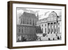 Paris, France - Palais de Justice-J. Romney-Framed Art Print