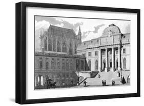 Paris, France - Palais de Justice-J. Romney-Framed Art Print