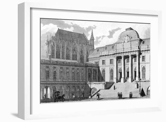 Paris, France - Palais de Justice-J. Romney-Framed Art Print