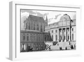 Paris, France - Palais de Justice-J. Romney-Framed Art Print