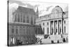 Paris, France - Palais de Justice-J. Romney-Stretched Canvas