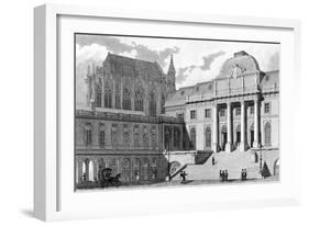 Paris, France - Palais de Justice-J. Romney-Framed Art Print