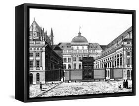 Paris, France - Palais de Justice-null-Framed Stretched Canvas