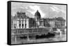 Paris, France - Palais de L'Institut-Felix Thorigny-Framed Stretched Canvas