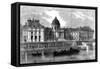 Paris, France - Palais de L'Institut-Felix Thorigny-Framed Stretched Canvas