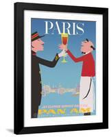 Paris, France - Pan American World Airways-Aaron Fine-Framed Giclee Print